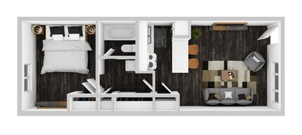 1 Bed • 1 Bath 105 floor plan